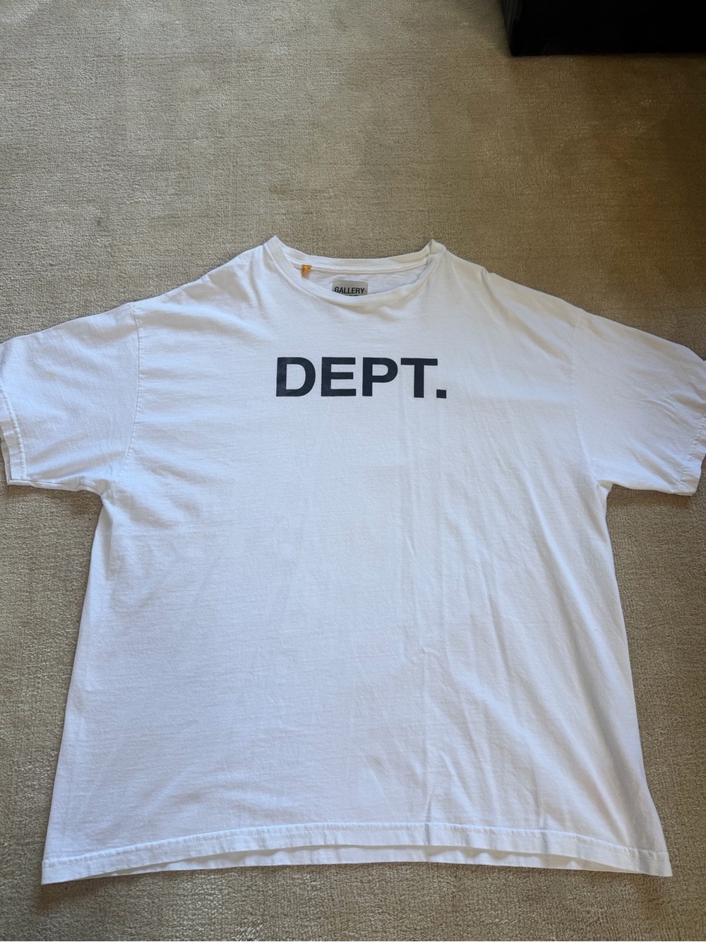 Gallery Dept White T‑Shirt with DEPT. Chest Print